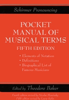 Pocket Manual of Musical Terms артикул 12852c.
